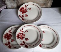 Assiettes plates et plat rond Moulin des loups Orchies