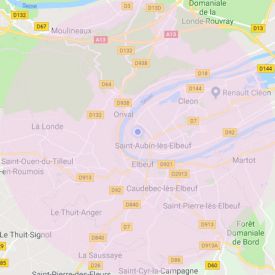 zone de 10 kms autour de saint aubin les elbeuf
