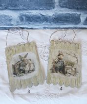 Petit cadre en bois motif pâques