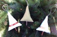 Trio de sapins en lin