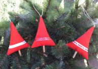 Trio de sapins en lin